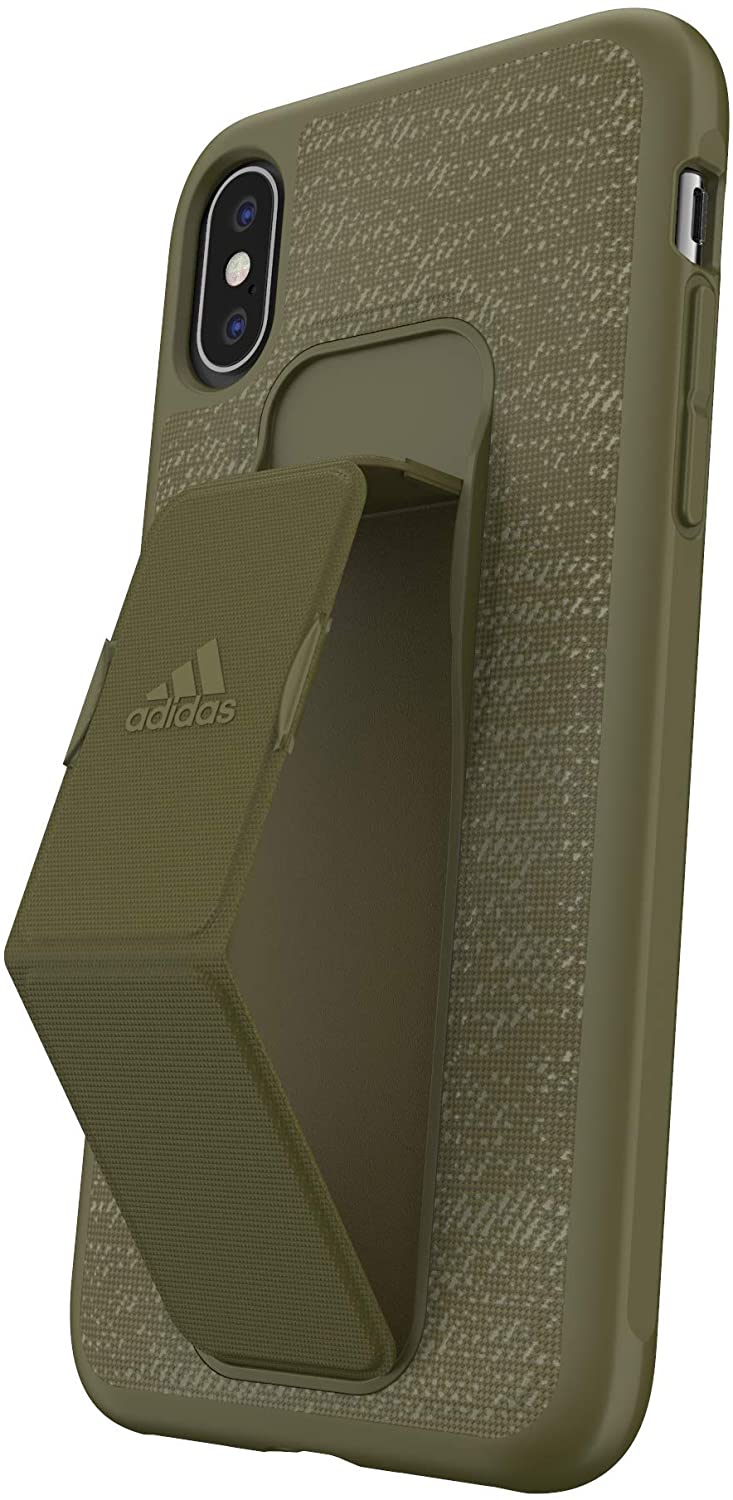 Carcasa Adidas SP Grip para Apple iPhone X/Xs color caqui.