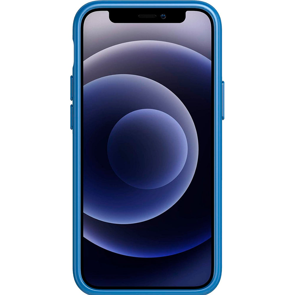 Funda de Silicona Tech21 Evo Slim azul para Apple iPhone 12 Mini 5G