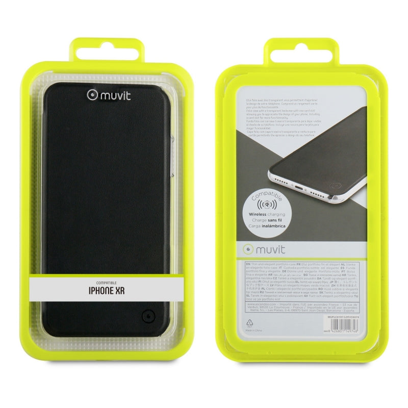 Funda Muvit Folio Apple iPhone XR negra