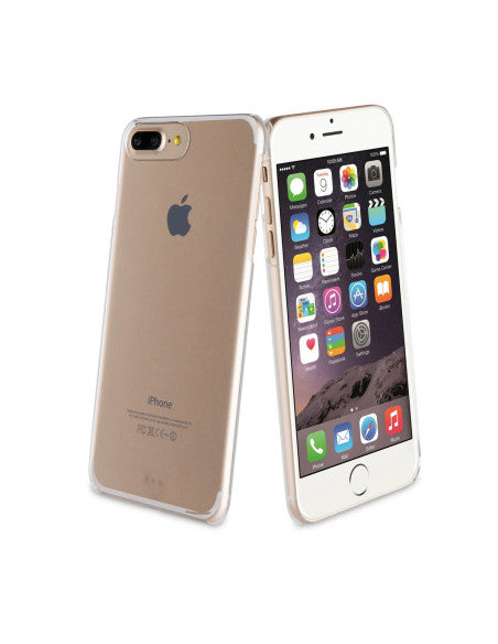 Pack Muvit Apple iPhone 8+/7+ Funda Cristal trans+protector pantalla vidrio