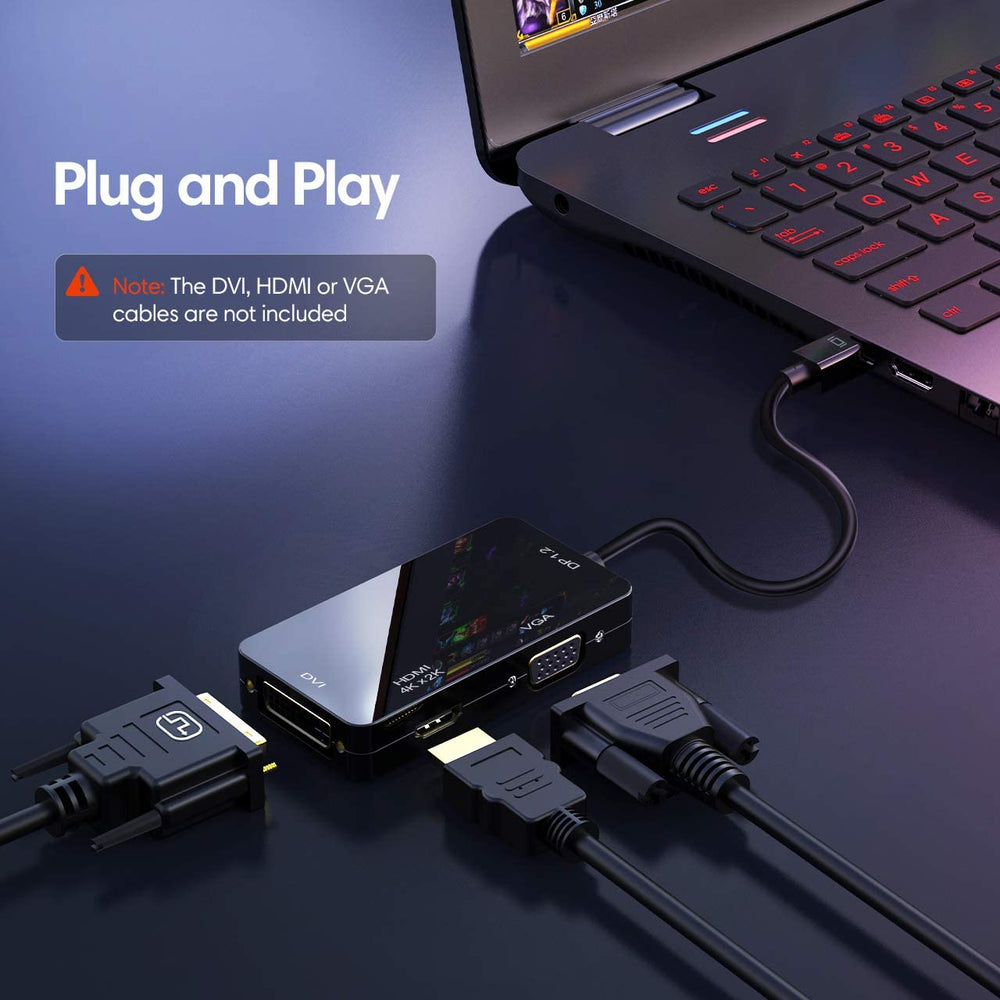 Mini Displayport 1.2 a HDMI, VGA, DVI de monitor de computadora CL26B