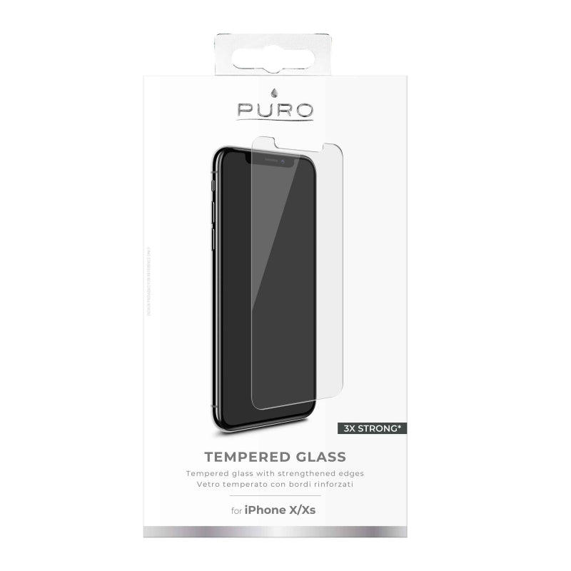 Protector de pantalla Puro para Apple iPhone XS/X vidrio templado.