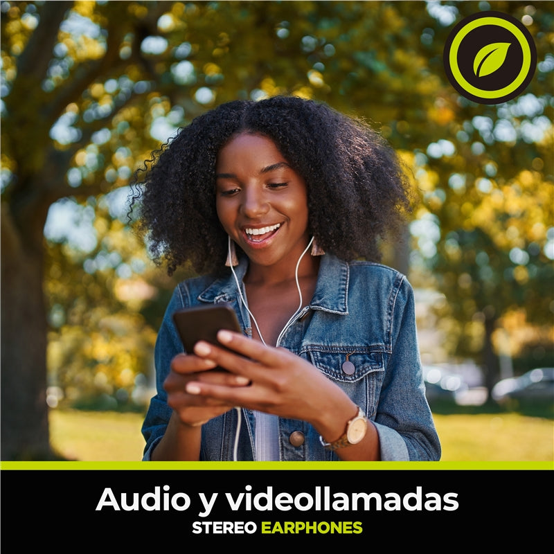 Auriculares Muvit For Change estéreo M32 Tipo C magnéticos negros