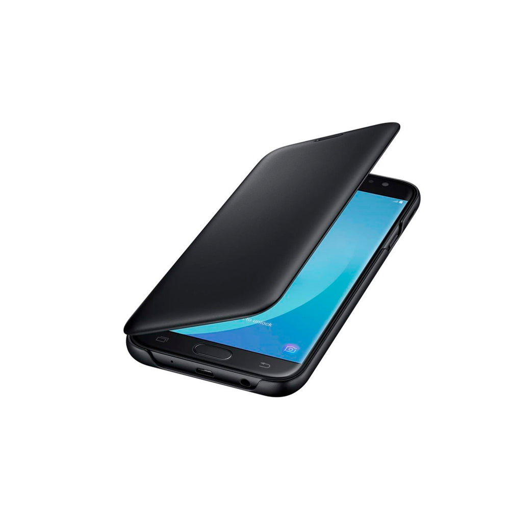 Funda original Samsung Wallet Cover para Samsung Galaxy J7 2017 Billetera Negra