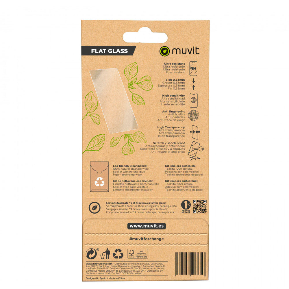 Protector de Pantalla Muvit for Change para Samsung Galaxy S24+ vidrio templado