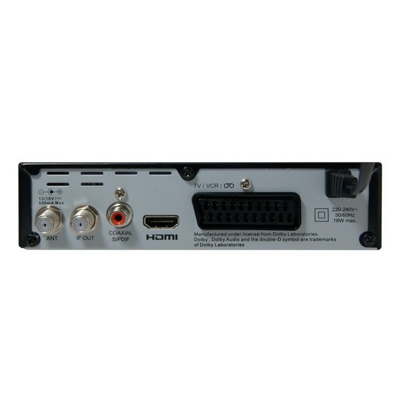 Receptor Satélite Metronic TouchBox HD3 FullHD DVB-S2 con toma USB negro