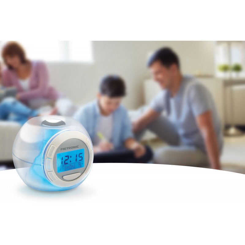 Despertador luminoso Metronic 477007 con sonidos inspirados en la naturaleza