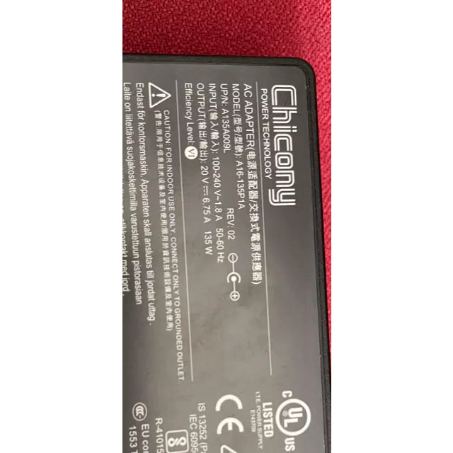 Cargador Original Chicony A16-135P1A 20V 6.75A 135W