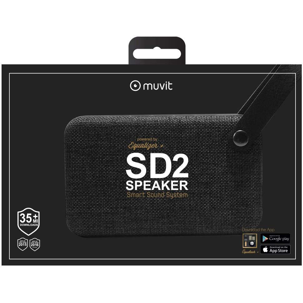 Altavoz Bluetooth con tela Muvit SD2 color negro