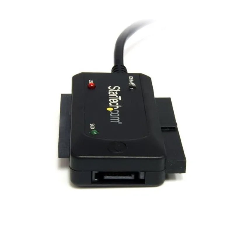 Adaptador StarTech Combo USB 2.0 a SATA/IDE para Disco Duro y SSD de 2.5 y 3.5″