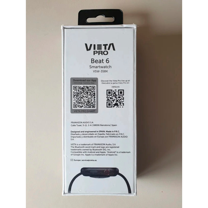 Reloj Inteligente Vieta PRO Beat 6 Negro **Reacondicionado**