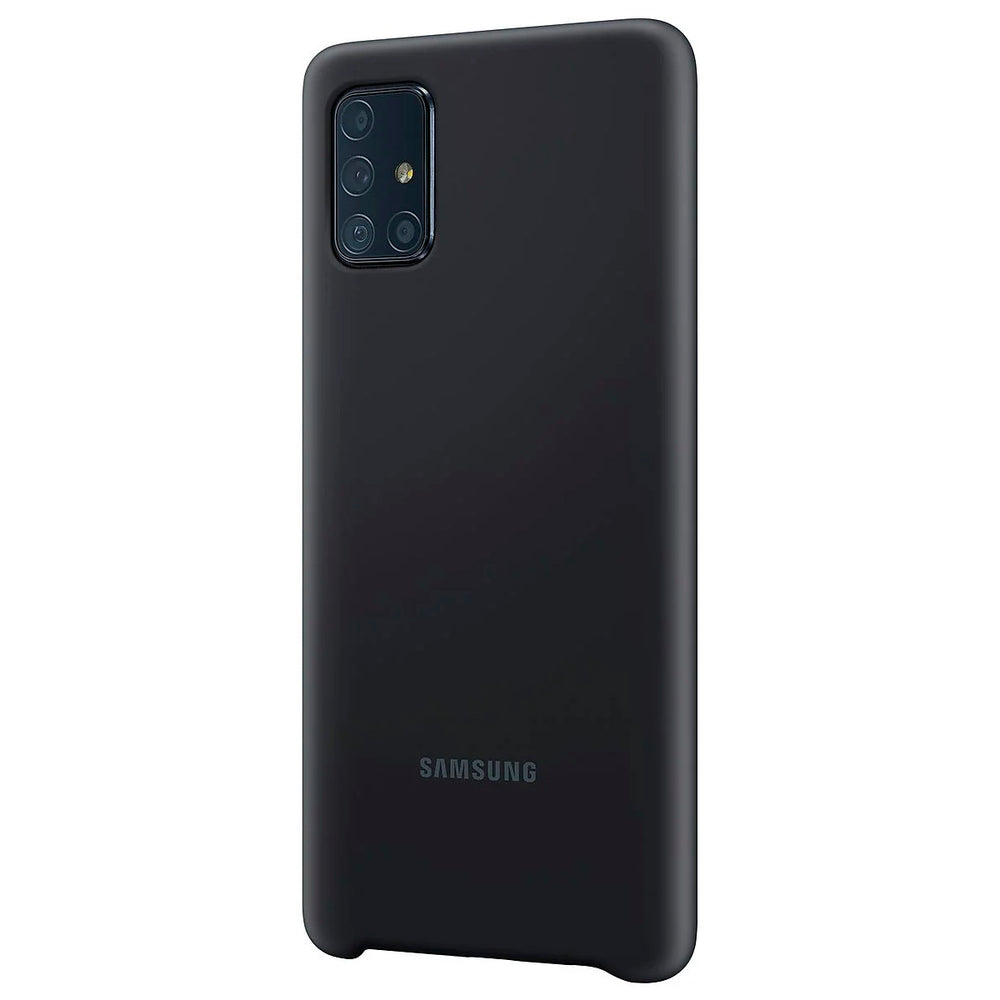 Funda original Samsung de silicona para Samsung Galaxy A71 negra