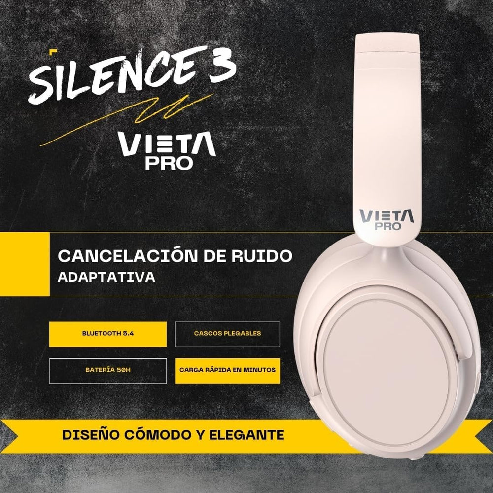 Auriculares inalámbricos Vieta Pro Silence 3 Noise Cancelling Blancos Usado