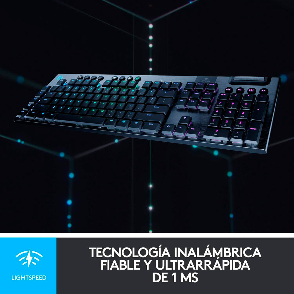 Teclado Mecánico Logitech G915 TKL LightSpeed RGB BT *Emb.dañado, en Portugués*