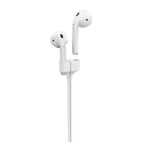 Correa de Silicona Puro para Air pods color blanco.