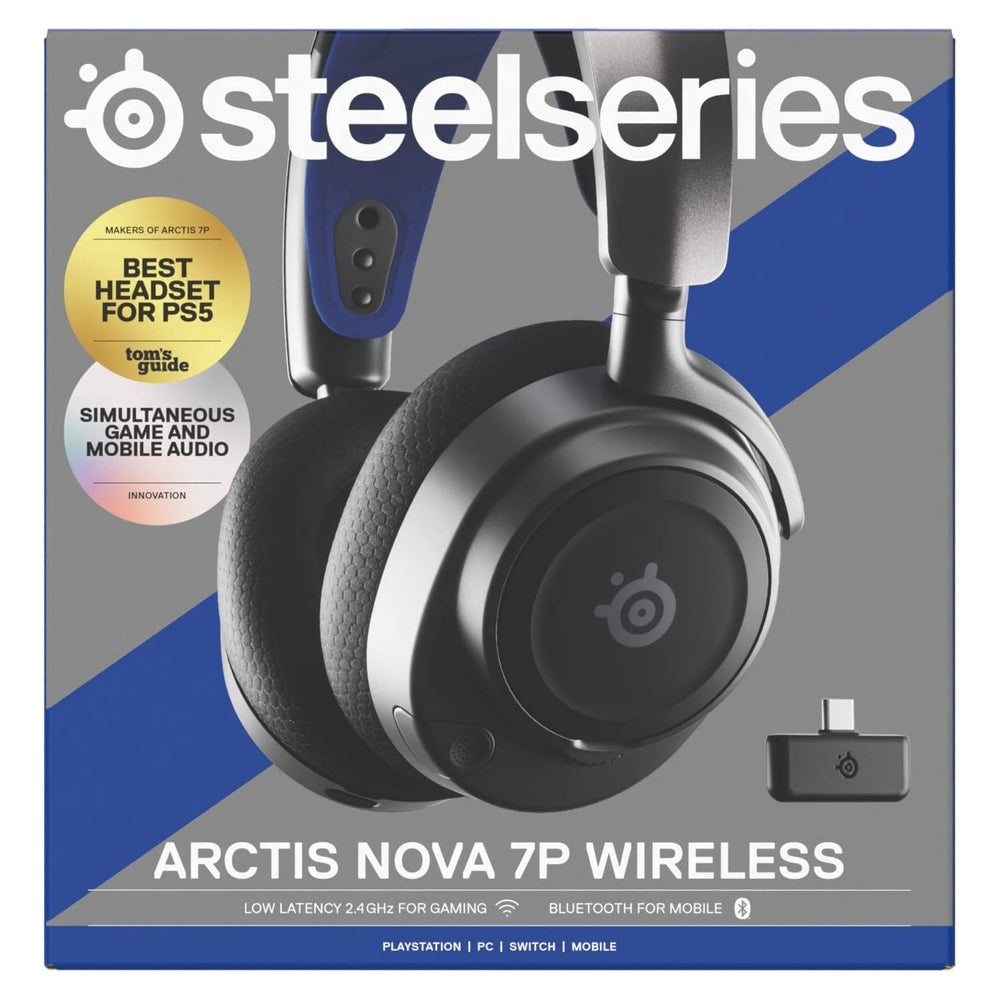 Auriculares Steelseries Arctis Nova 7P Inálambricos Diadema Juego Negro