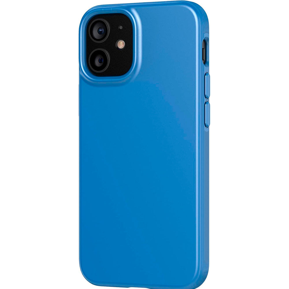 Funda de Silicona Tech21 Evo Slim azul para Apple iPhone 12 Mini 5G
