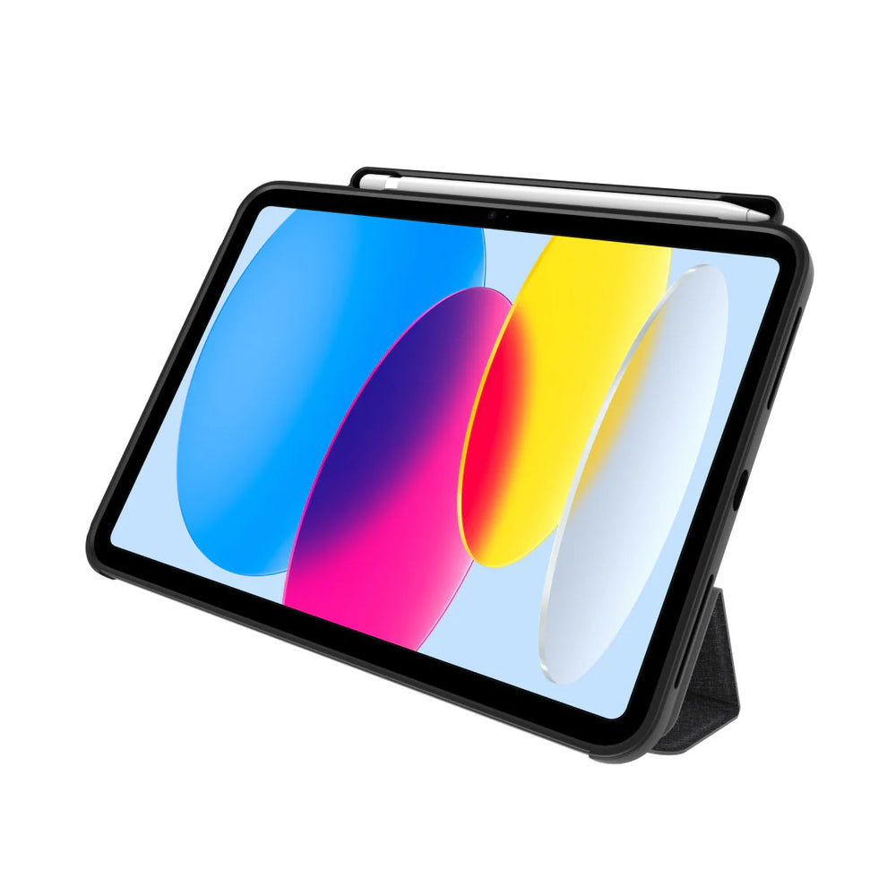 Funda QDOS Folio Muse para iPad Air 10.9″ color Gris transparente