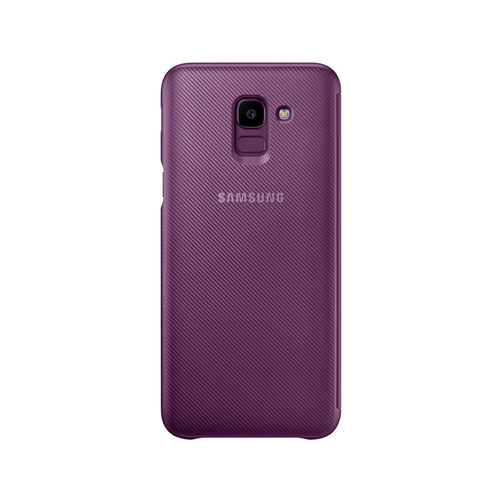 Funda original Samsung Flip Wallet para Samsung Galaxy J6 rosa.