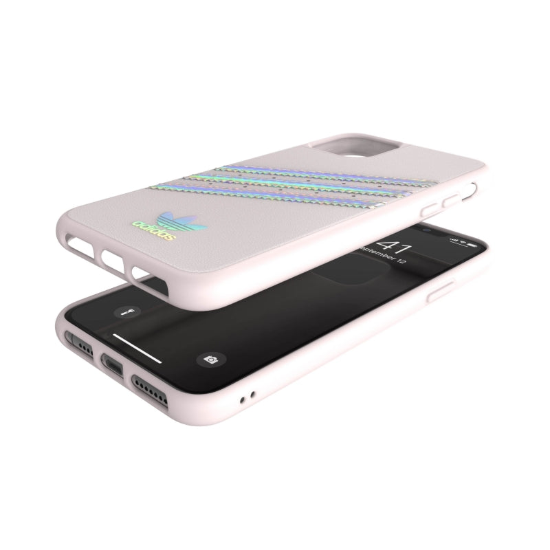 Funda Original Adidas para Apple iPhone 11 Pro Max rosa/holograma (NUEVO).