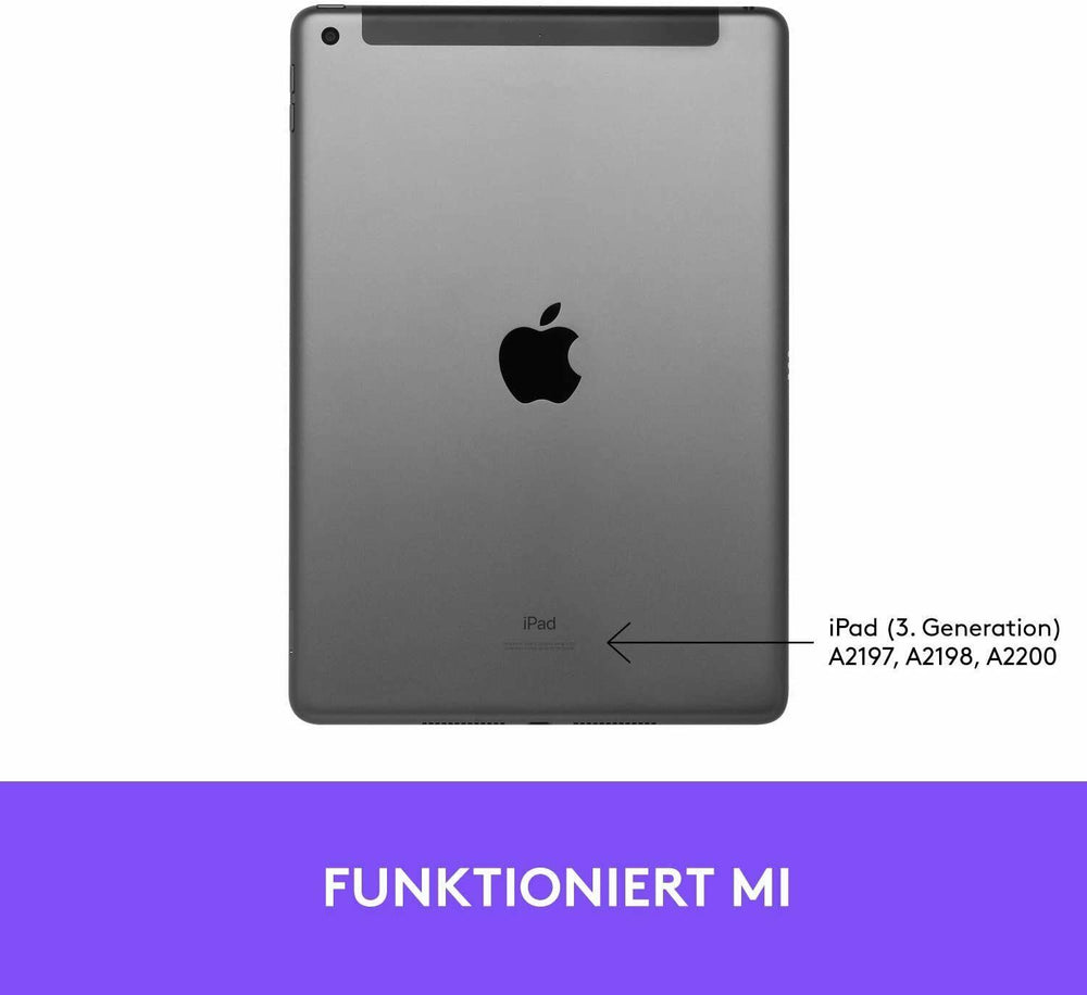 Funda Slim Folio con Teclado Logitech iPad Air (3ª generación) teclado en alemán