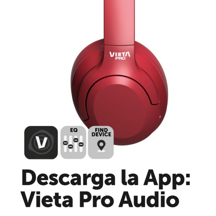 Auriculares inalámbricos Vieta Pro Motion VHP-BT125RD Bluetooth rojo Usado
