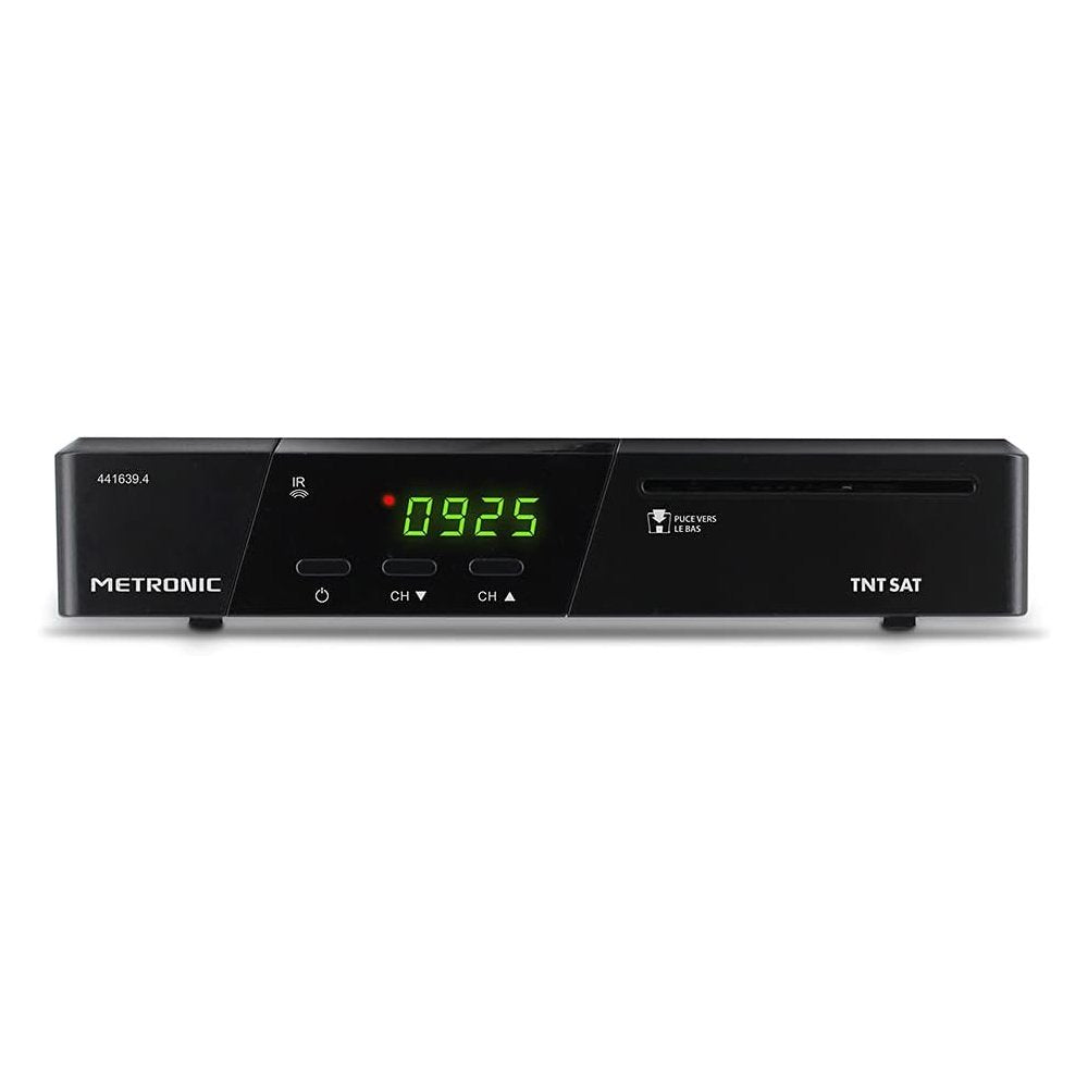 Receptor de TV por satélite Metronic 441639 (USB, DVB-S2, HDMI) Negro (NUEVO)