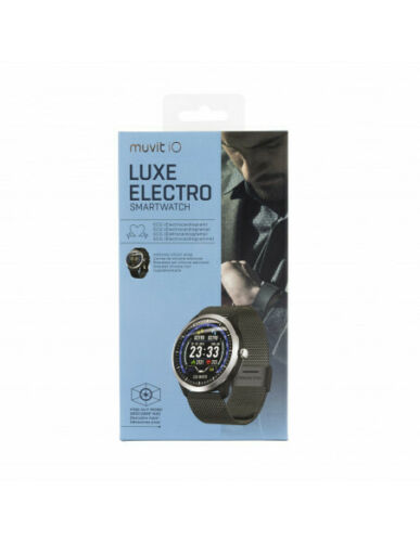 Reloj de actividad y salud Muvit iO LUXE ELECTRO negro 2 correas (NUEVO)