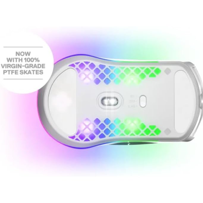 Ratón SteelSeries Aerox 3 Wireless 2022 Blanco