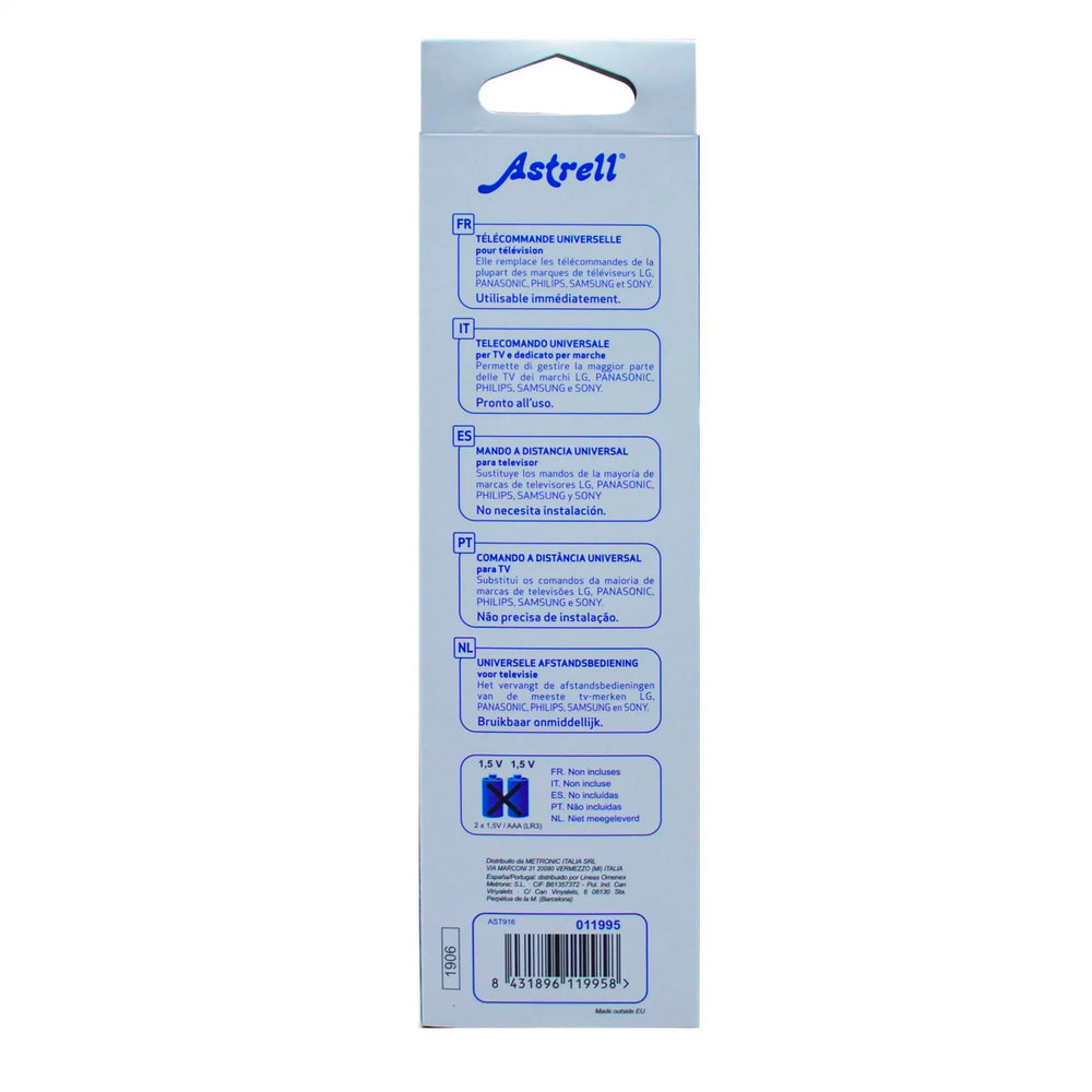 Mando a distancia Universal Metronic Astrell 5 en 1