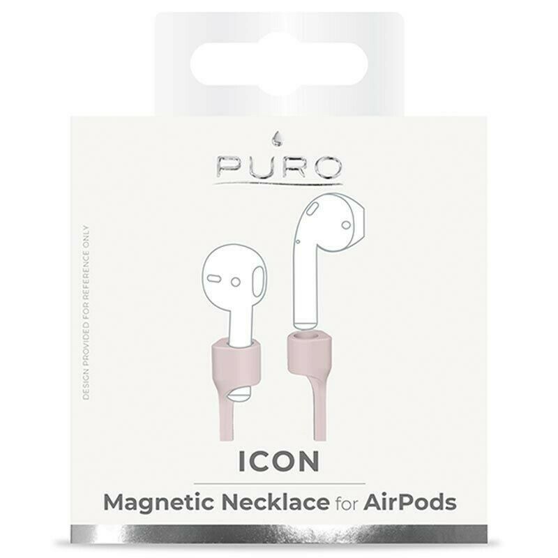 Correa de Silicona Puro para Air pods color rosa.