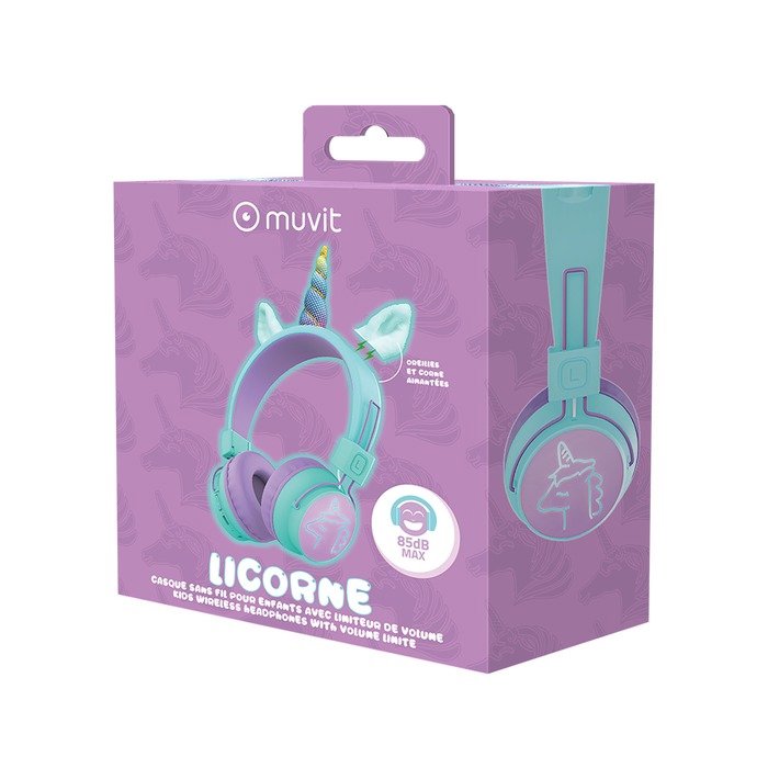 Auriculares inalámbricos infantiles Muvit Unicornio para niños