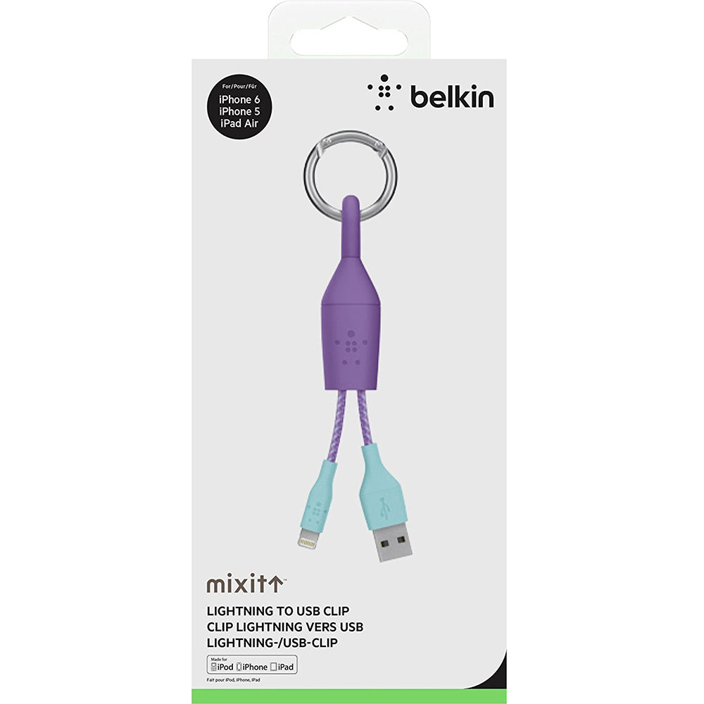 Cable Belkin Apple Llavero 6» Morado