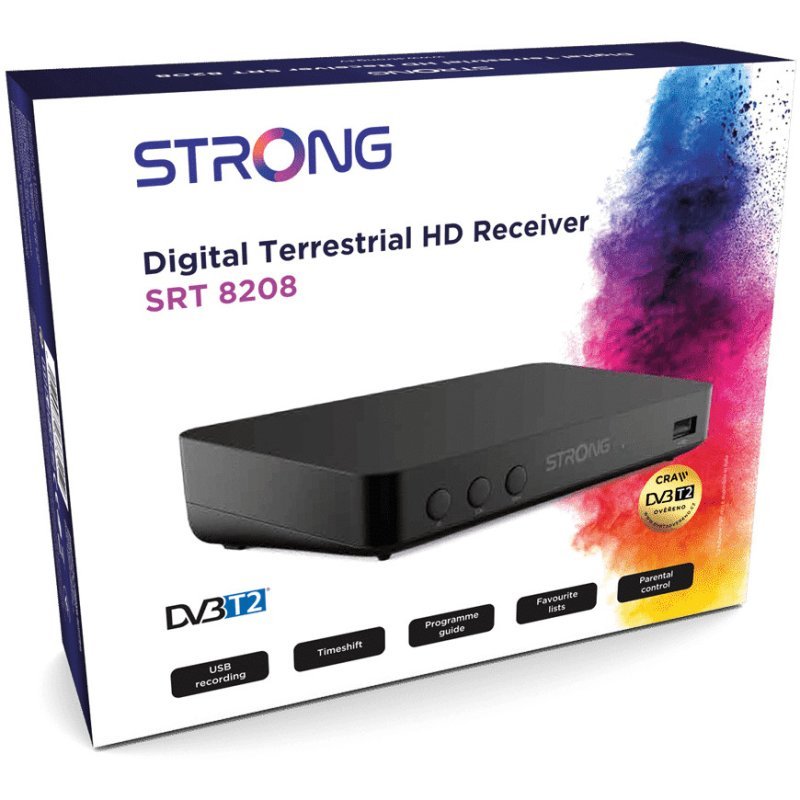 Receptor Digital Terrestre de Alta Definición Strong SRT 8208 Usado