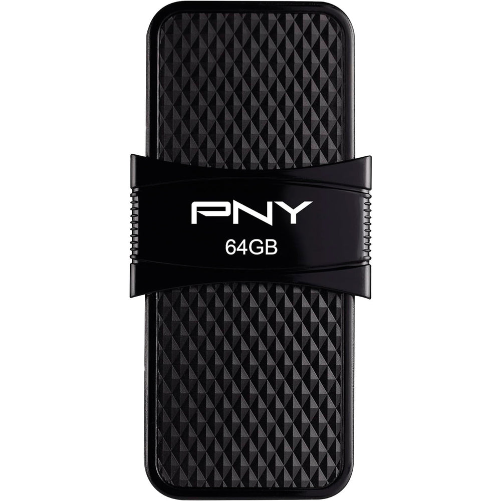 Unidad flash PNY Duo Link OTG USB 3.1 tipo A de 64 GB negro