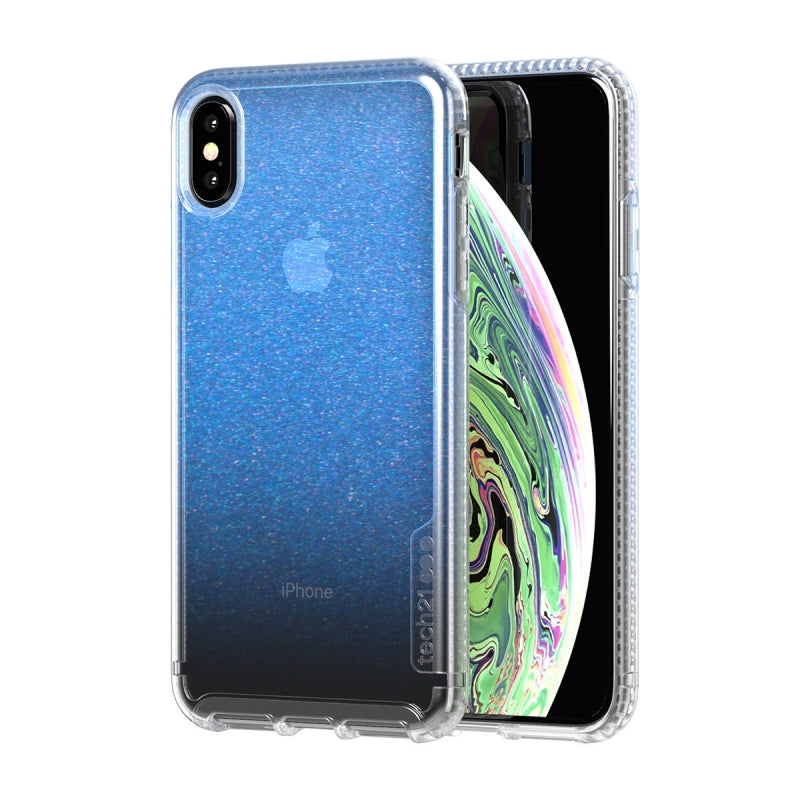 Funda Tech21 Pure Shimmer para Apple iPhone Xs Max Azul