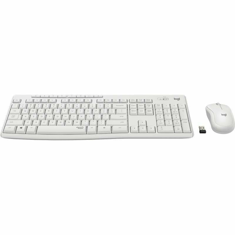 Logitech MK295 Combo Teclado Raton Inalámbricos blanco crudo en Español Usado *