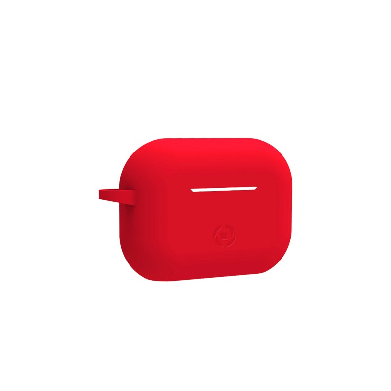 Celly Aircase3RD Funda de Silicona Roja para Air Pods Pro.