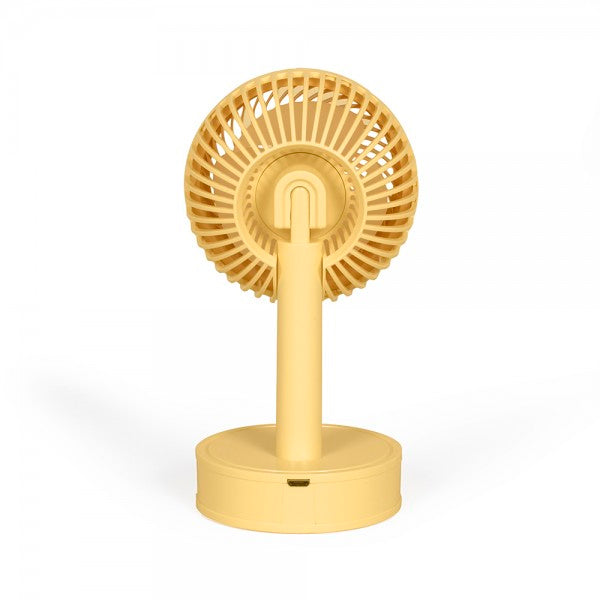 Mini ventilador de sobremesa recargable Livoo TEA310J Amarillo