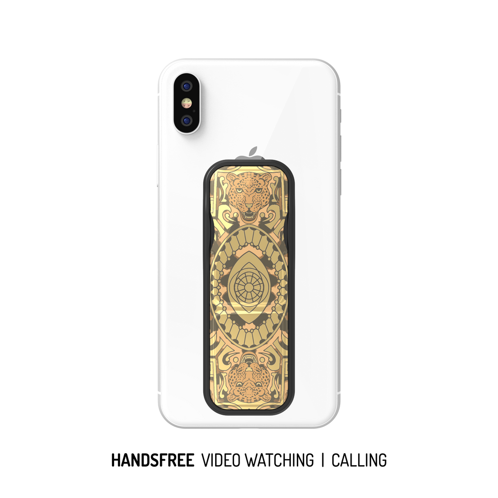 Clckr Grip Band – Soporte universal para smartphone Negro/Dorado FW19 Talla S.