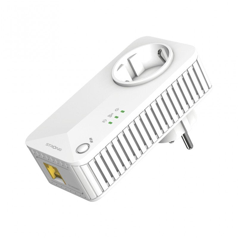 2 Adaptadores Strong Powerline 600 Duo 600 Mbit/s Ethernet Blanco Usados *