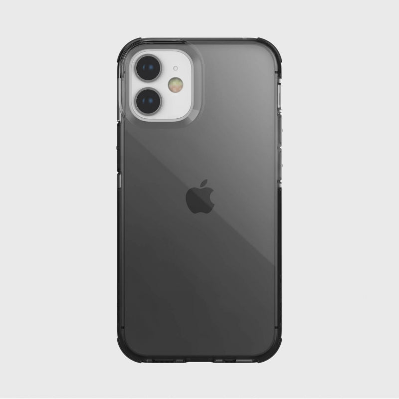 Funda Raptic Clear para Apple iPhone 12 Mini negra humo