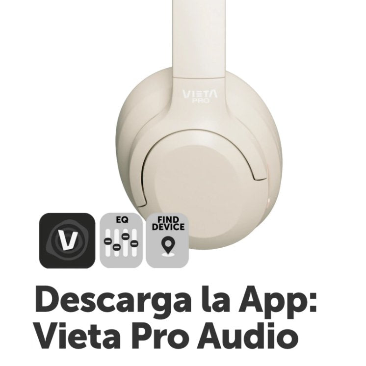 Auriculares inalámbricos Vieta Pro Motion VHP-BT125WH Bluetooth blanco Usado