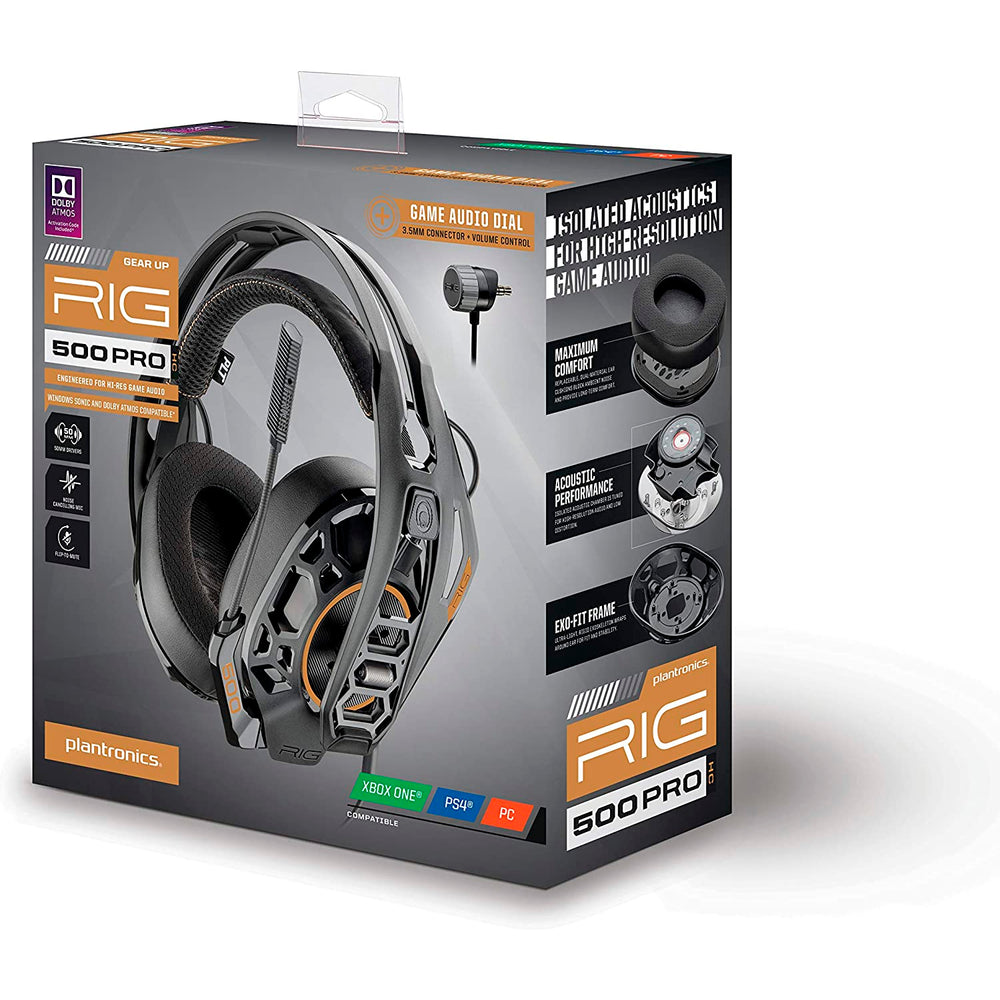 Auriculares Plantronics RIG 500 PRO HC DOLBY ATMOS para PS4/PS5 y XBox One