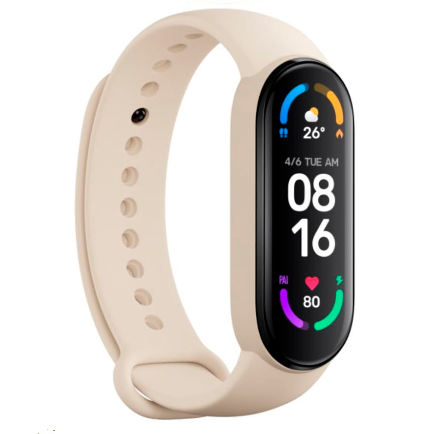 Pack de 3 correas para Xiaomi Mi Smart Band 6 Beige/Verde/Amarillo