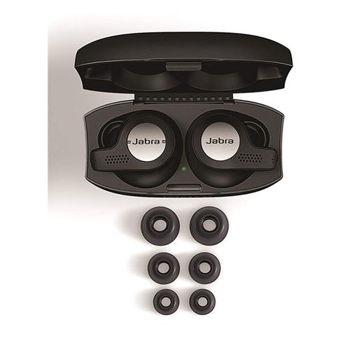 Auriculares Jabra Elite 65t ACTIVE Wireless Titanio Usado *Falla auricular derecho*