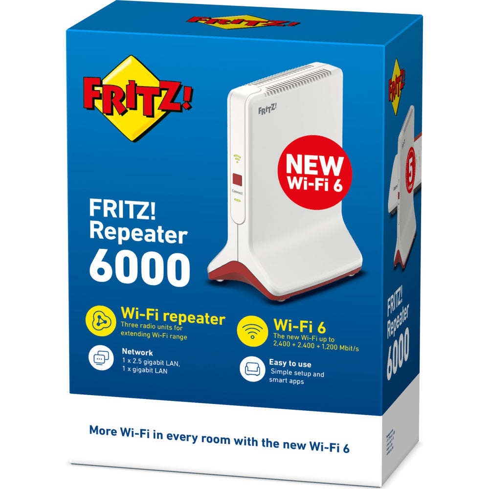 Repetidor AVM FRITZ! Repeater 6000 6000 Mbit/s Blanco