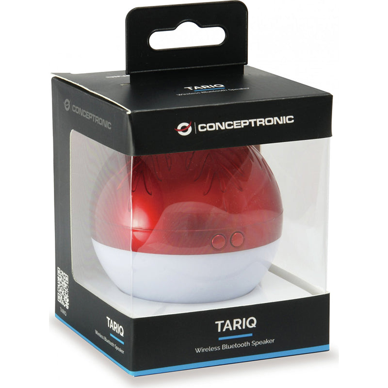 Altavoz portátil Conceptronic Bluetooth Tariq Bola De Navidad Con Luz LED roja