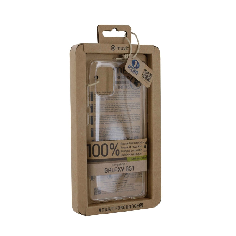 Funda Muvit for change para Samsung Galaxy A51 recycletek transparente