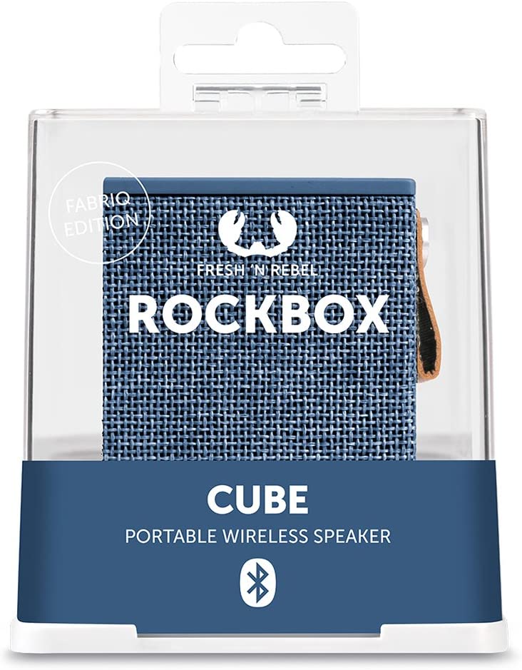 Altavoz Bluetooth Fresh N Rebel Rockbox CubeFabric Azul